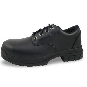 Shoes For Crews Men's US 8.5 Cade Steel Toe Work Shoes Black Slip Oil Resistant